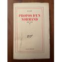Propos d'un Normand 1906-1914, Tome II