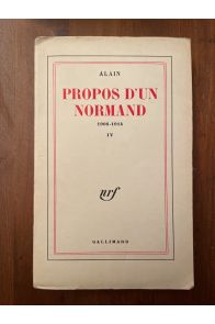 Propos d'un Normand 1906-1914 tome IV
