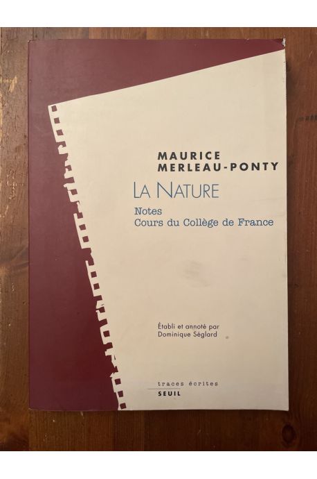 La nature - notes, cours du Collège de France