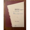 La nature - notes, cours du Collège de France