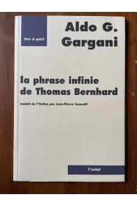 La phrase infinie de Thomas Bernhard