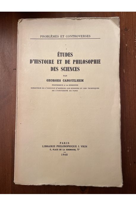 Etudes d'histoire et de philosophie des sciences 