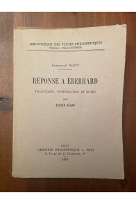 Réponse à Eberhard