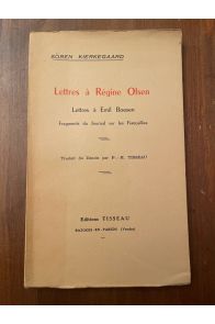 Lettres à Régine Olsen, lettres à Emil Boesen