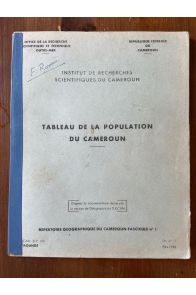 Tableau de la population du Cameroun