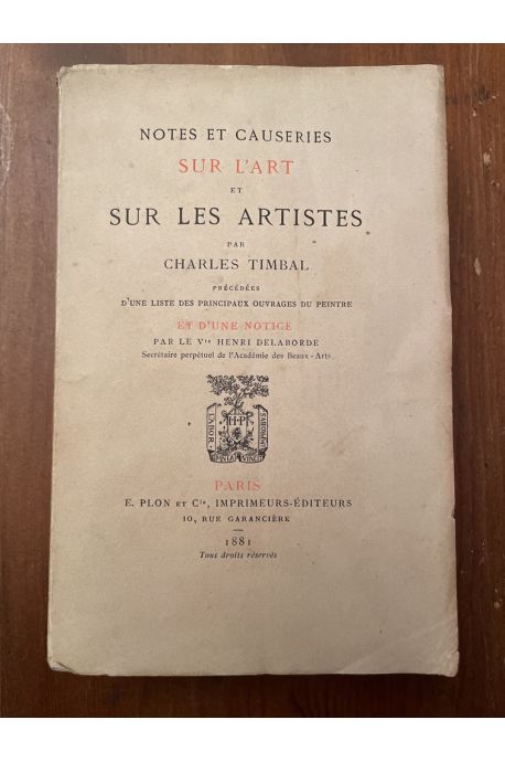 Notes et causeries sur l'art et sur les artistes