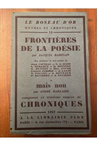 Frontières de la poésie, Mais non, Le roseau d'or numéro 14