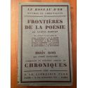 Frontières de la poésie, Mais non, Le roseau d'or numéro 14