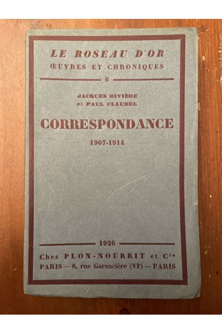 Correspondance 1907-1914