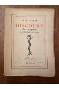 Discours de réception de Paul Valéry à l'Académie française