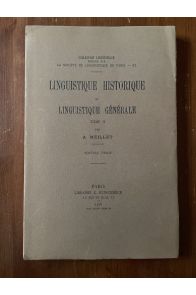 linguistique historique de linguistique générale Tome 2