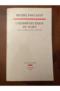 L'Herméneutique de la vérité, Cours au collège de France 1981-1982