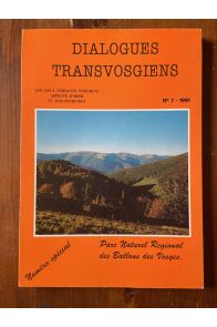 Dialogues transvosgiens N°7 1991 Numéro spécial