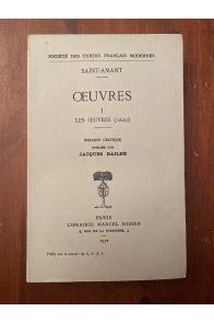 Oeuvres tome 1 : Les Oeuvres 1629 - Edition critique publiée par Jacques Bailbé