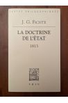 La doctrine de l'état, 1813 - Leçons sur des contenus variés de philosophie appliquée