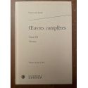 Oeuvres complètes Tome III Mantice, ou Discours de la verité de Divination par Astrologie