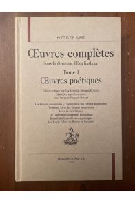 Oeuvres complètes tome I, Oeuvres poétiques