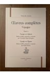 Oeuvres complètes Voyages Tome 6, Voyage en Algérie, Voyage en Egypte
