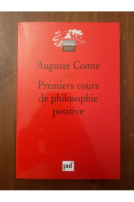 Premiers cours de philosophie positive