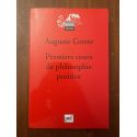 Premiers cours de philosophie positive