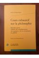 Cours exhaustif sur la philosophie, Première partie. Théorie de la représentation, de la pensée et de la connaissance en général