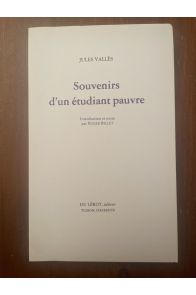 Souvenirs d'un étudiant pauvre