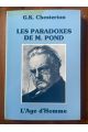 Les paradoxes de M. Pond