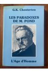 Les paradoxes de M. Pond