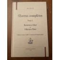 Oeuvres complètes Tome I, Basiorum liber et odarum liber