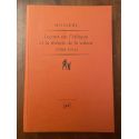 Leçons sur l'éthique et la théorie de la valeur (1908-1914)
