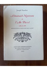 Almanach nouveau de l'an passé 1785 et 1786