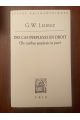 Des cas perplexes en droit