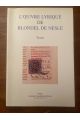 L'Oeuvre lyrique de Blondel de Nesle, Textes