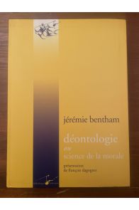 Déontologie ou science de la morale