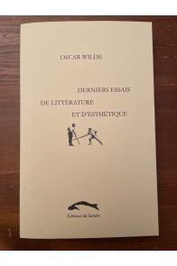 Derniers essais de littérarure et d'esthétique