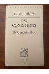 Des conditions (De Conditionibus)