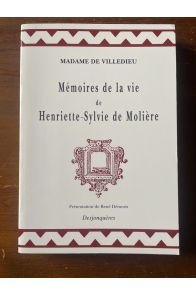 Mémoires de la vie de Henriette-Sylvie de Molière