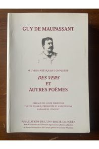 Oeuvres poétiques complètes, vers et autres poemes