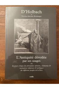 L'Antiquité dévoilée par ses usages
