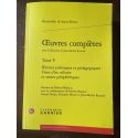 Oeuvres complètes Tome V, Oeuvres politiques et pédagogiques : Voeux d'un solitaire et textes périphériques