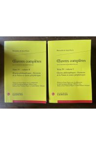 Oeuvres complètes Tome IV (2 volumes), oeuvres philosophiques, Harmonies de la Nature et textes périphériques