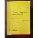 Oeuvres complètes Tome III : Oeuvres scientifiques : Études de la Nature et textes périphériques