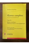 Oeuvres complètes Tome III : Oeuvres scientifiques : Études de la Nature et textes périphériques