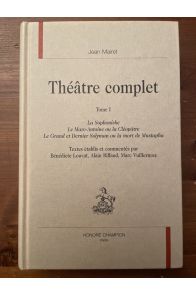 Théâtre complet Tome I