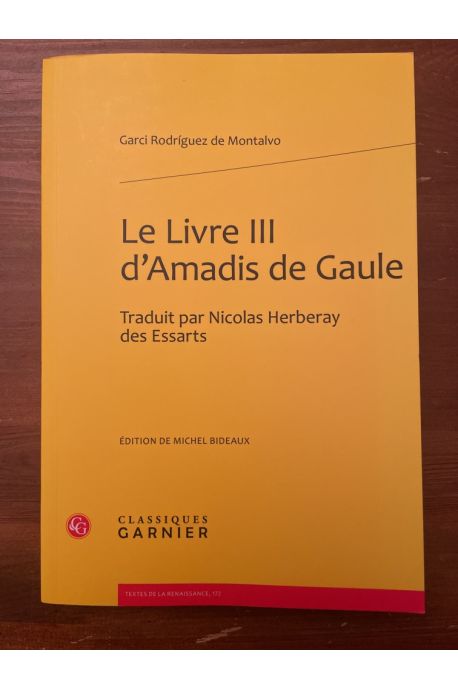Le livre III d'Amadis de Gaule