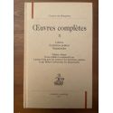 OEuvres complètes Tome II de Cyrano de Bergerac, Lettres, Entretiens pointus, Mazarinades