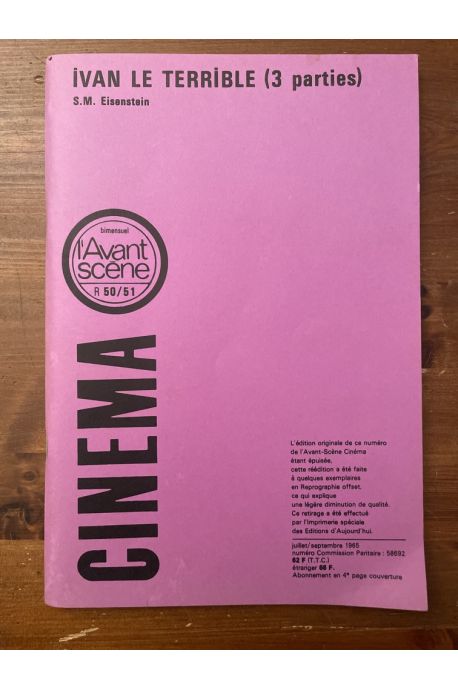 L'avant-scène cinéma 50-51, Réédition d'Ivan le Terrible d'Eisenstein