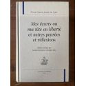 Mes écarts ou ma tête en liberté et autres pensées et réflexions