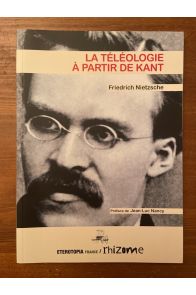 La téléologie à partir de Kant