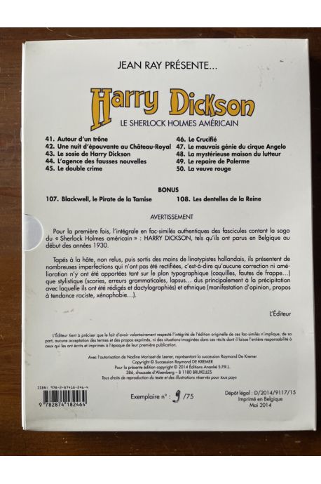 Jean Ray présente... Harry Dickson Tome 5